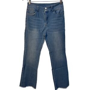 Women’s Stretchy Denim Flare Pants‎ Color Blue Size 14 Brand unknown